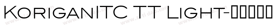 KoriganITC TT Light字体转换